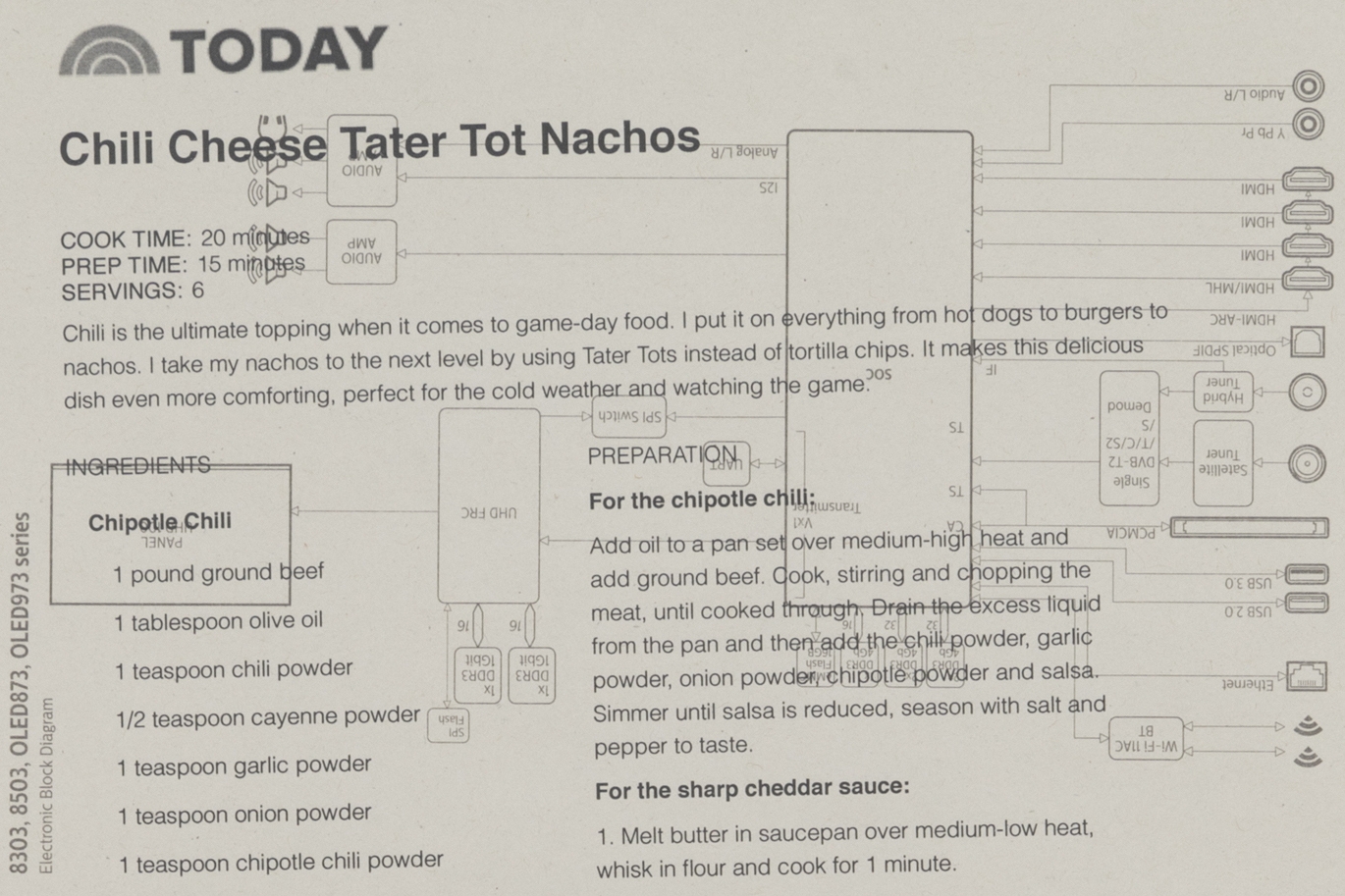 Cory Arcangel, TODAY: Chili Cheese Tater Tot Nachos (detail),&nbsp;2020
