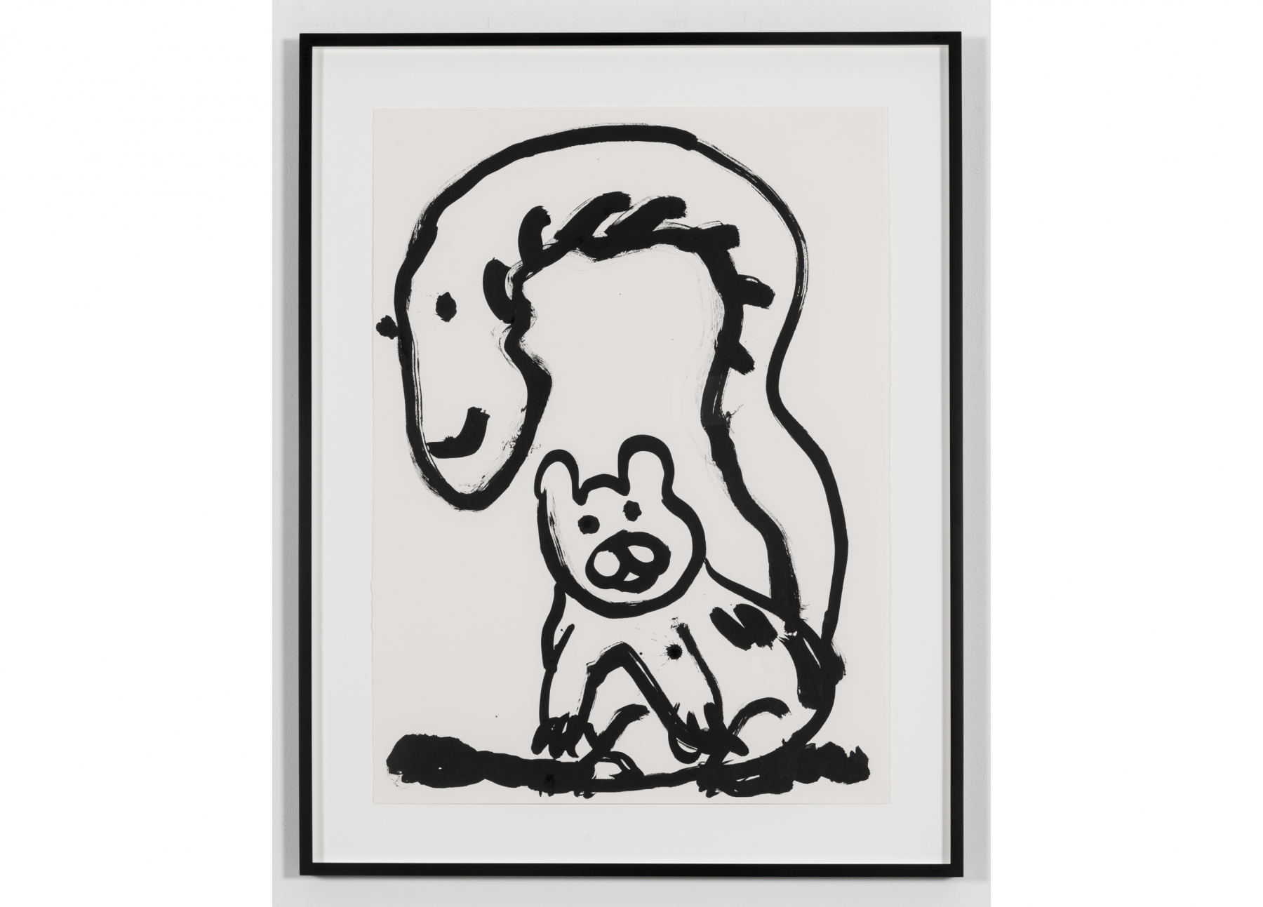 Paul Chan

das Eichh&amp;ouml;rnchen, Eichk&amp;auml;tzchen (squirrel, oak kitten), 2020

Ink on paper

Paper: 30 x 22 inches (76.2 x 55.9 cm)

Frame: 36 x 28 1/4 x 1 1/2 inches (91.4 x 71.8 x 3.8 cm)